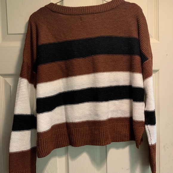 Stripped knitted sweater - Picture 4 of 5